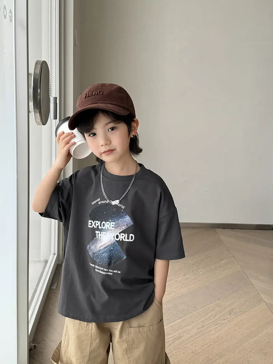 Haima Boys Printed T-Shirt 2026 Summer New - Image 5