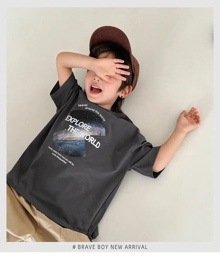Haima Boys Printed T-Shirt 2026 Summer New — feature 2