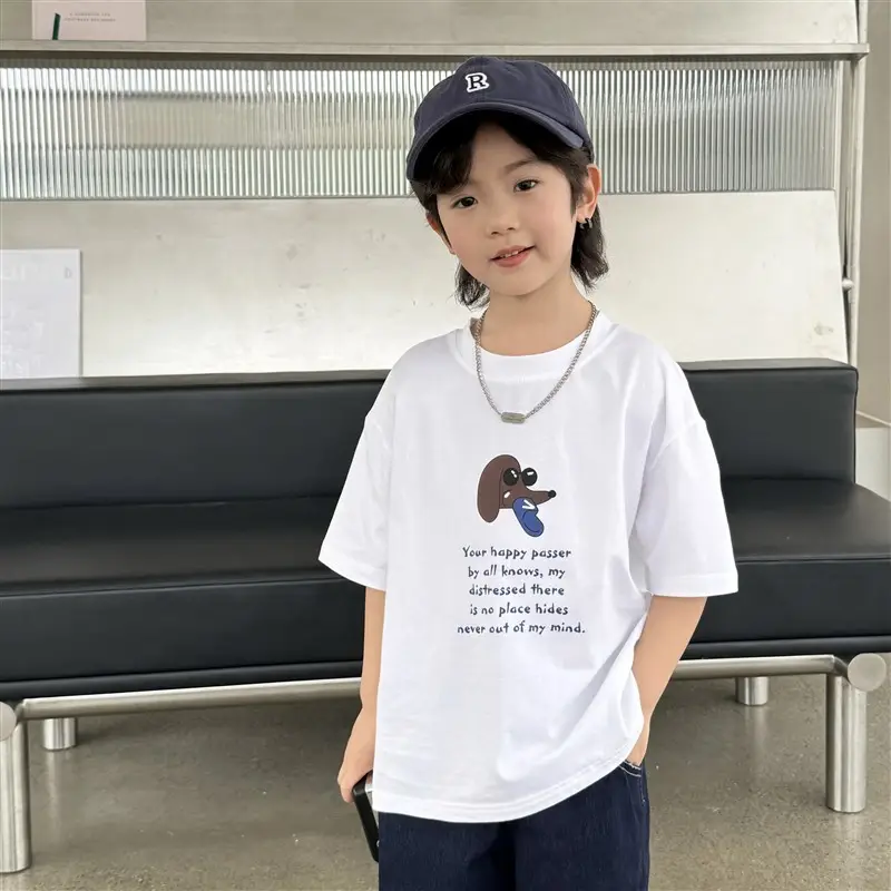 Haima Boys Printed T-Shirt 2026 Summer New - Image 3