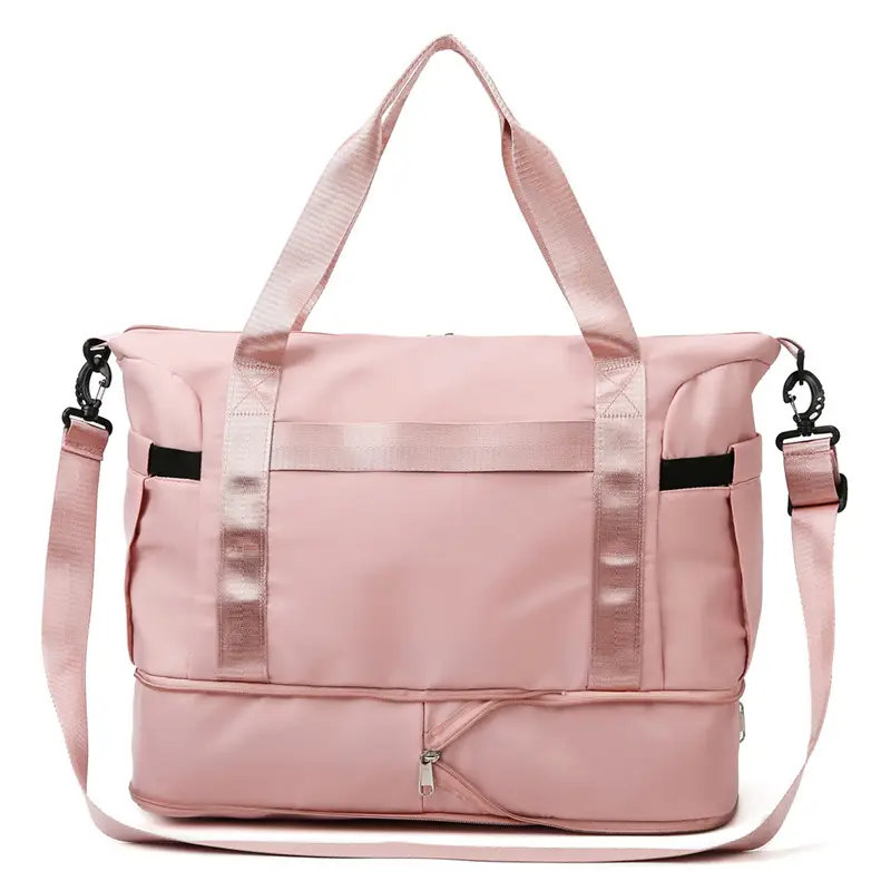 Light Blue Travel Bag Women Shoulder Crossbody Foldable — feature 18