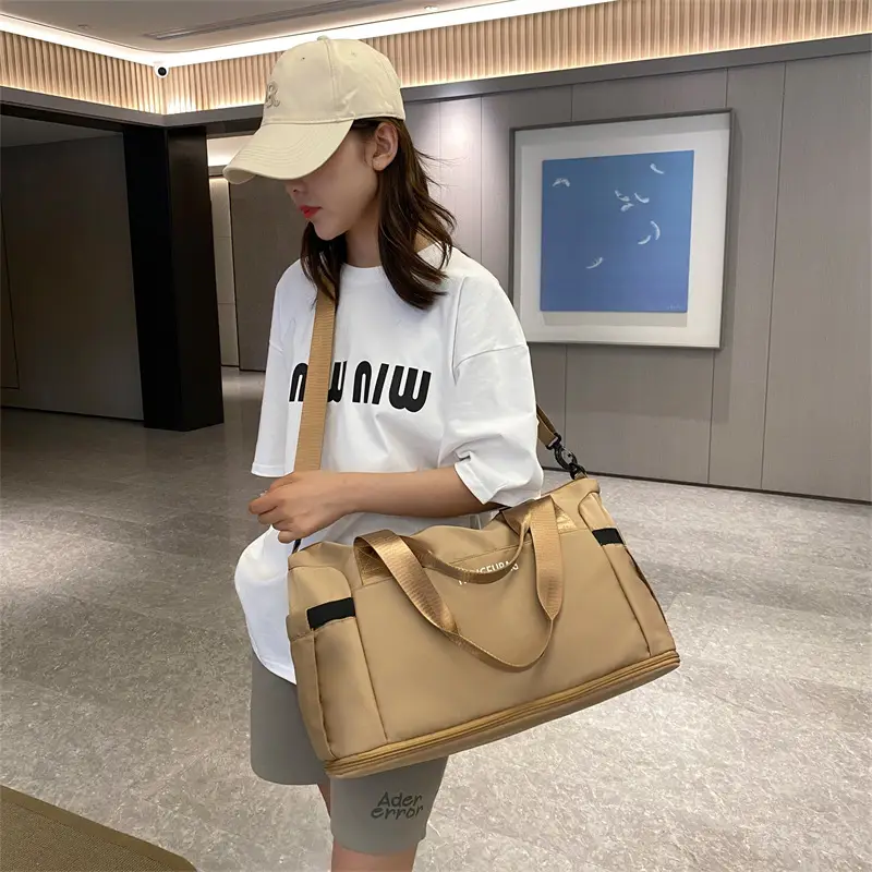 Light Blue Travel Bag Women Shoulder Crossbody Foldable — feature 8