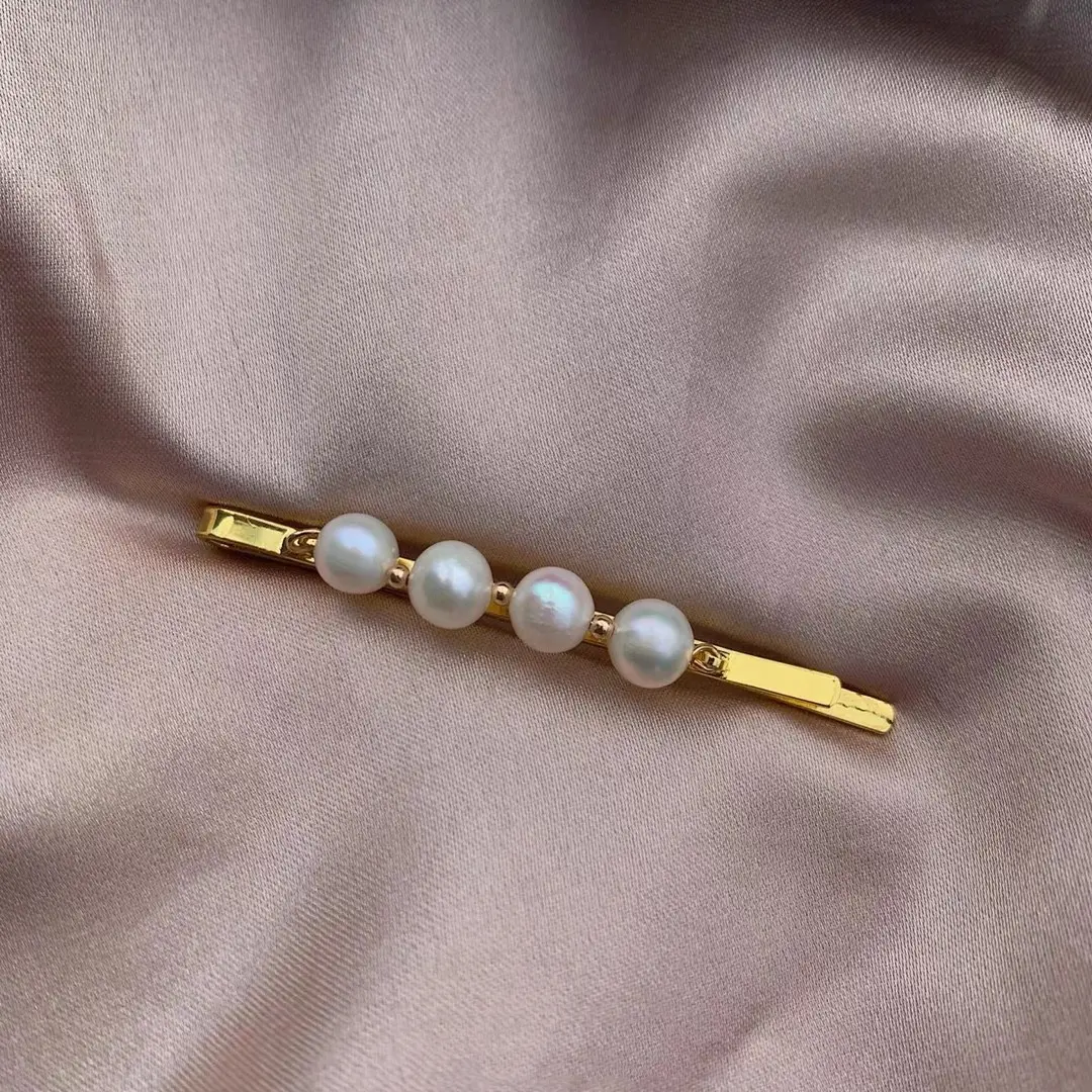 Natural Freshwater Pearl Hairpin for Women - Image 3