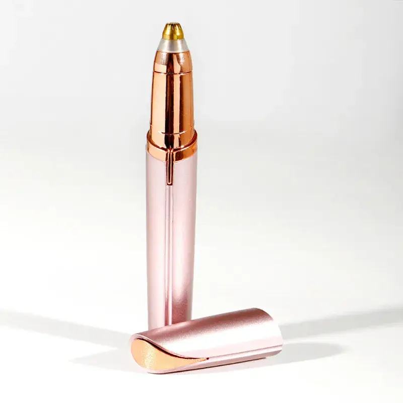 Electric Eyebrow Trimmer Rose Gold Automatic Shaving - Image 3