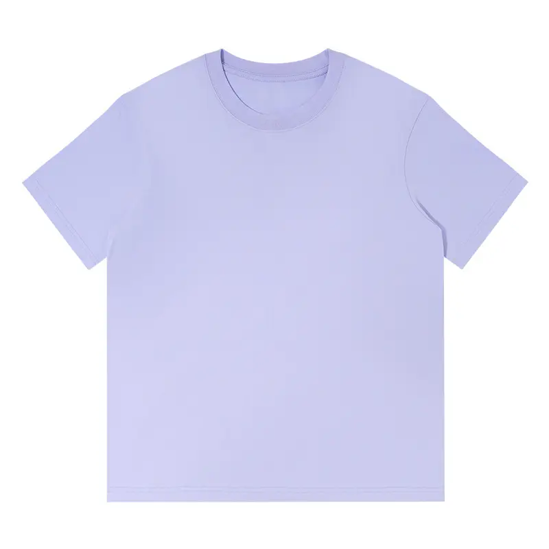 Men's Navy Blue Short Sleeve T-Shirt Base Cotton Solid Color - Image 3