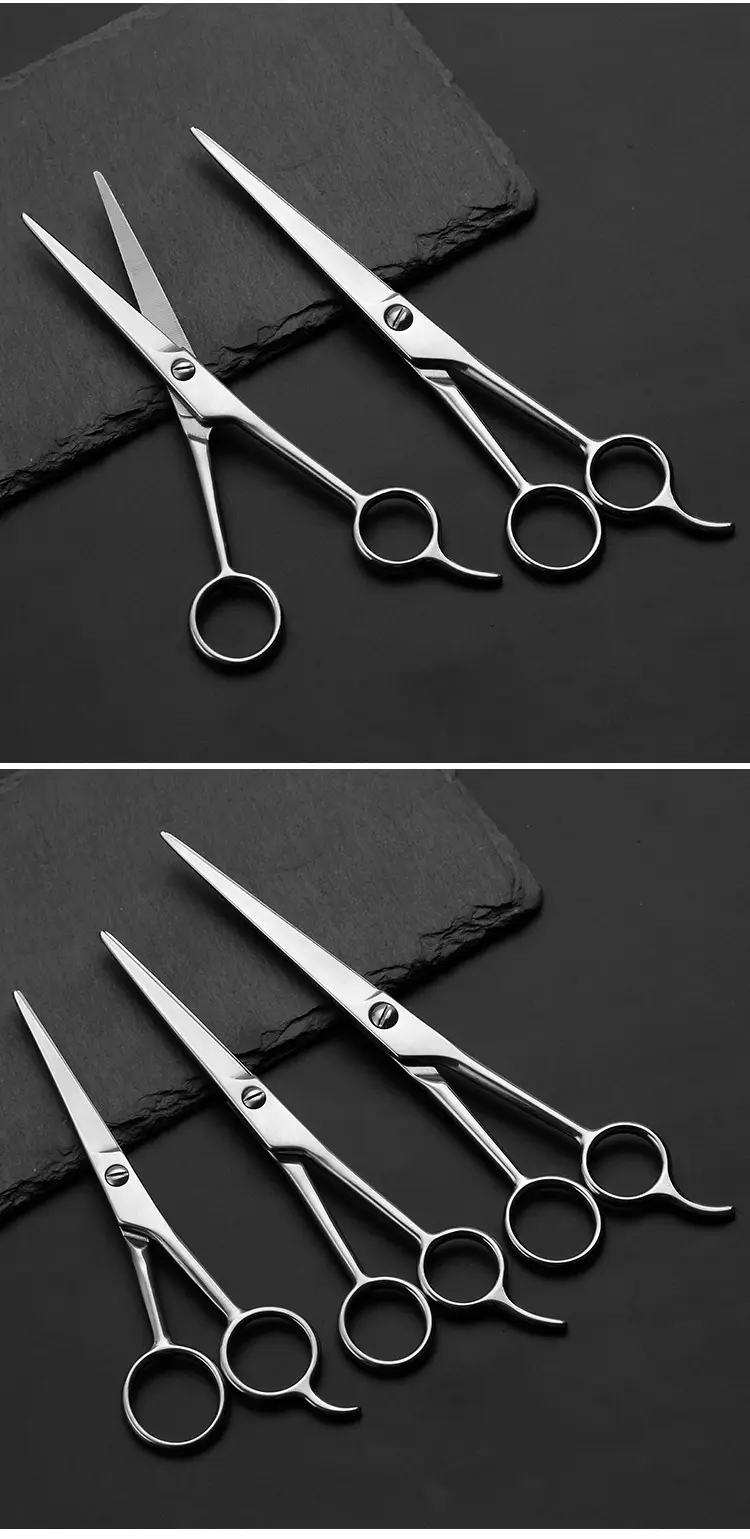 Stainless Steel Barber Scissors Full Steel Hair Trimming 6-7.5" — feature 8