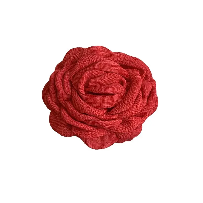 Red 3D Rose Hair Clip for Women - Image 10