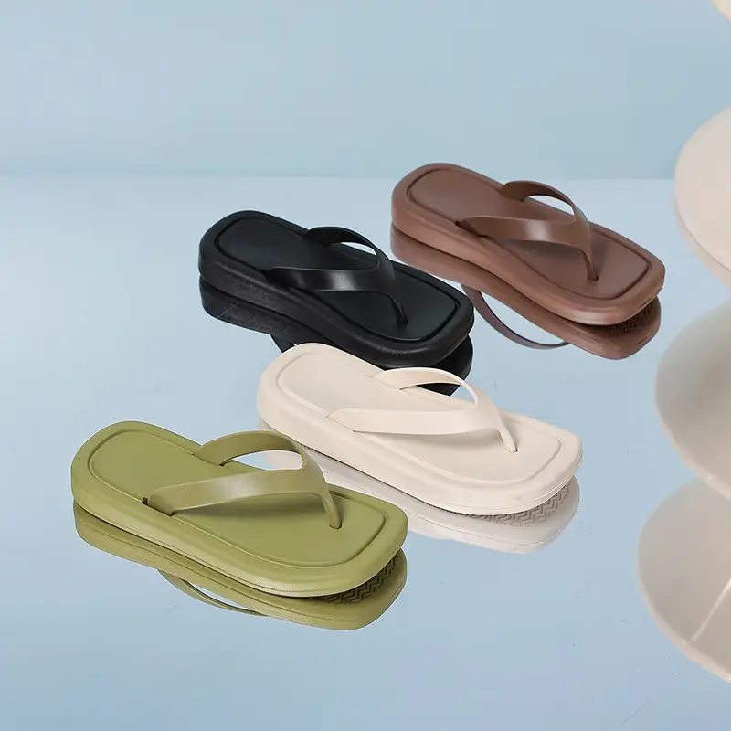 Flat Flip-Flops for Women, Summer Flat-Soled European and American Style Trendy Eva Outdoor Thong Sandals for the Beach, Cross-Border - Image 6