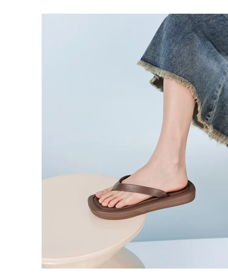 Flat Flip-Flops for Women, Summer Flat-Soled European and American Style Trendy Eva Outdoor Thong Sandals for the Beach, Cross-Border — feature 19