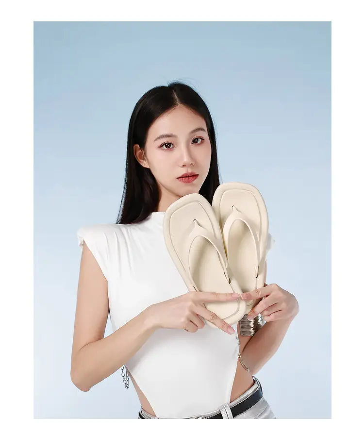 Flat Flip-Flops for Women, Summer Flat-Soled European and American Style Trendy Eva Outdoor Thong Sandals for the Beach, Cross-Border — feature 21