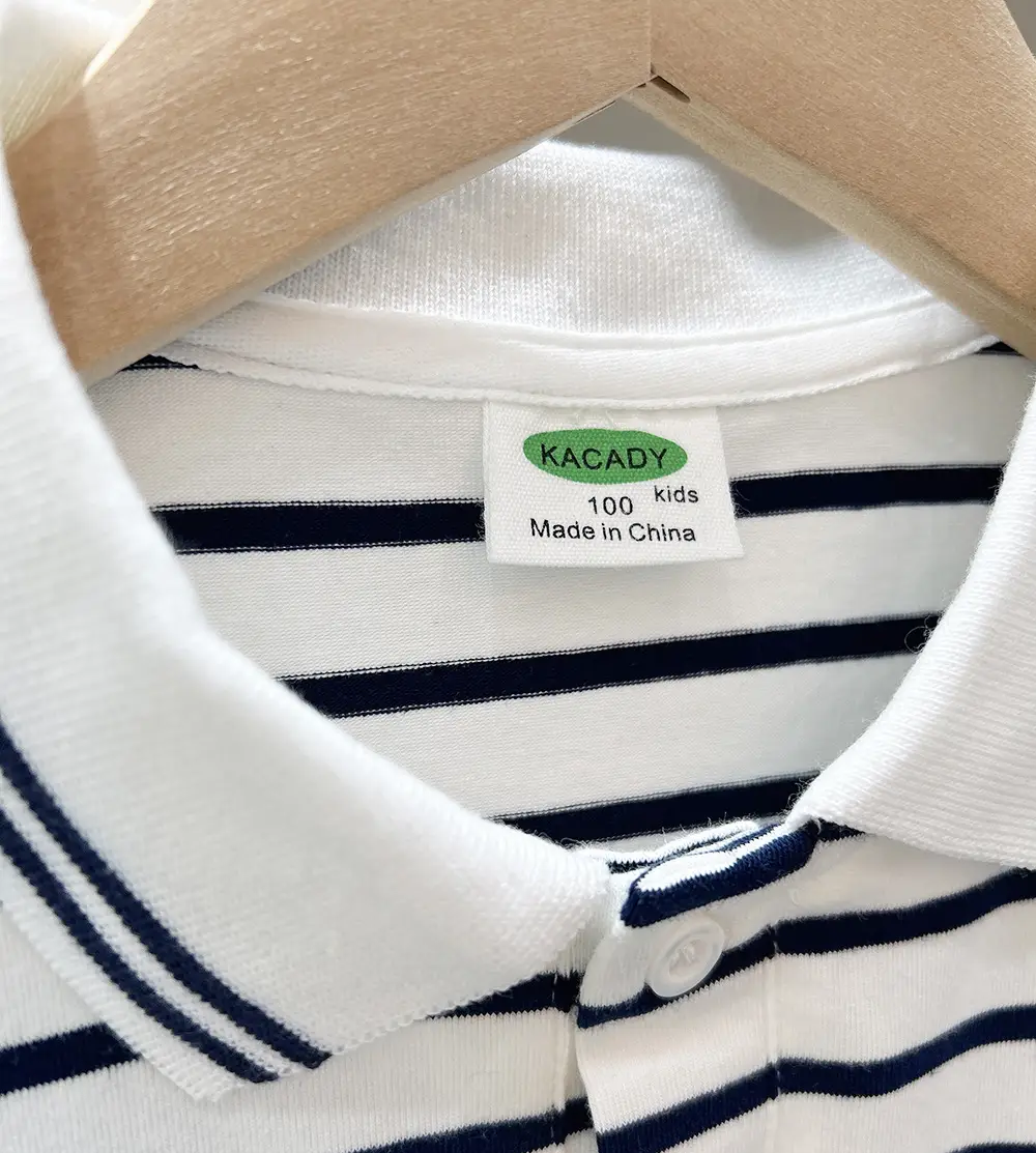 Boys Striped Polo T-Shirt 2025 Summer Loose Fit — feature 11