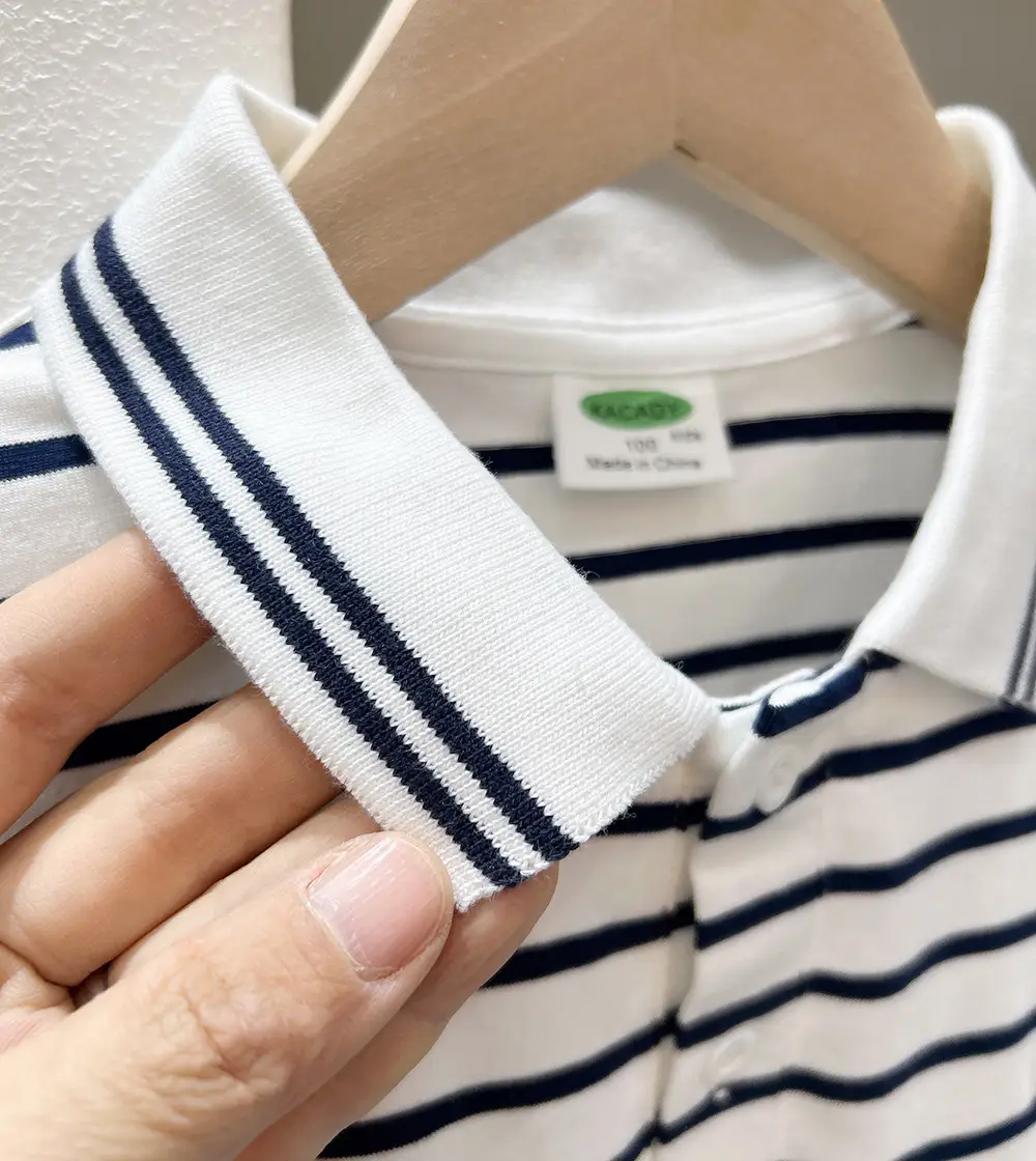 Boys Striped Polo T-Shirt 2025 Summer Loose Fit — feature 7