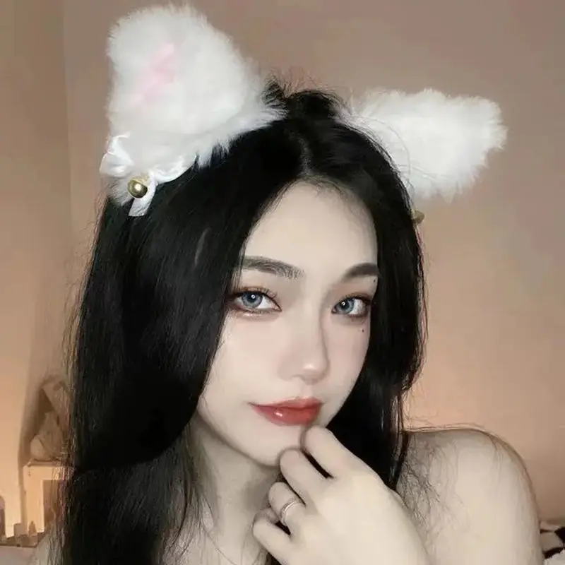Plush Cat & Fox Hairbands with Gold Beads — feature 10