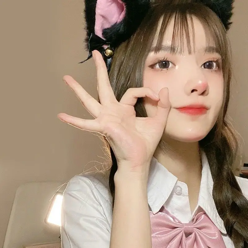 Plush Cat & Fox Hairbands with Gold Beads — feature 2