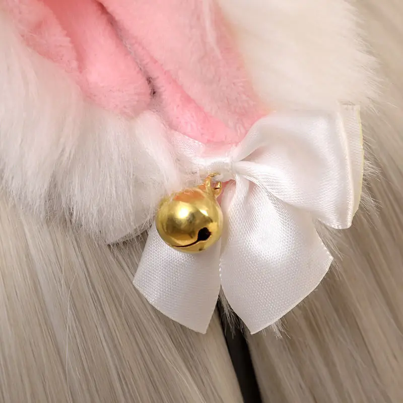 Plush Cat & Fox Hairbands with Gold Beads — feature 5