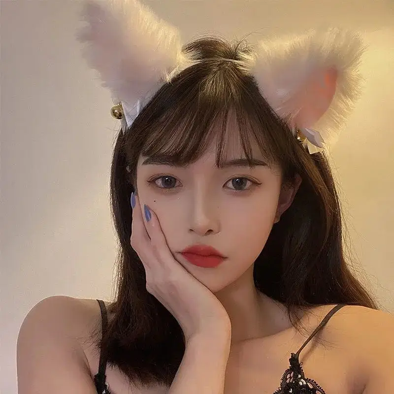 Plush Cat & Fox Hairbands with Gold Beads — feature 6