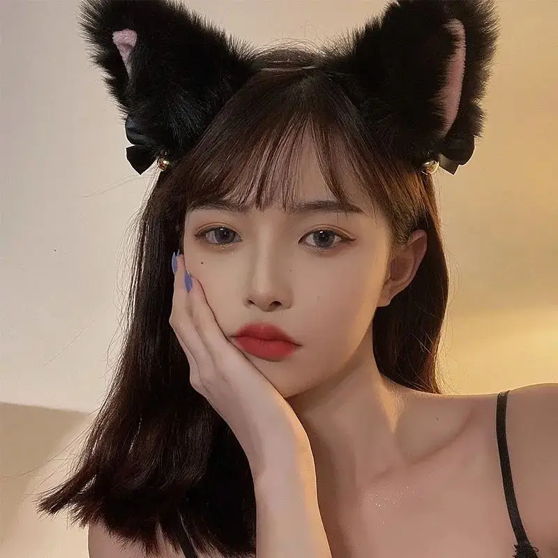 Plush Cat & Fox Hairbands with Gold Beads — feature 7