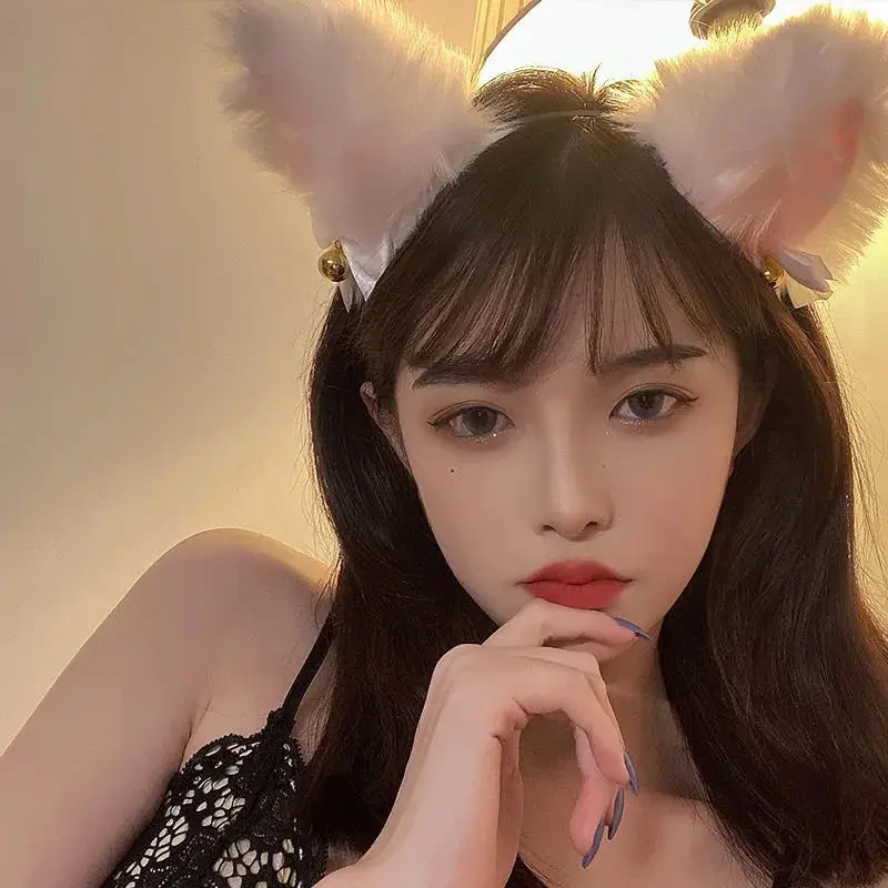 Plush Cat & Fox Hairbands with Gold Beads — feature 8