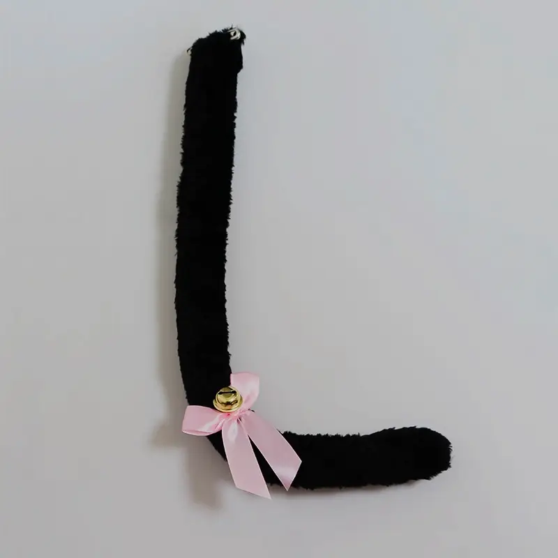 Plush Cat & Fox Hairbands with Gold Beads - Image 4