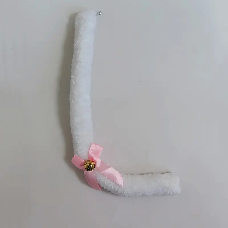 Plush Cat & Fox Hairbands with Gold Beads - Image 5