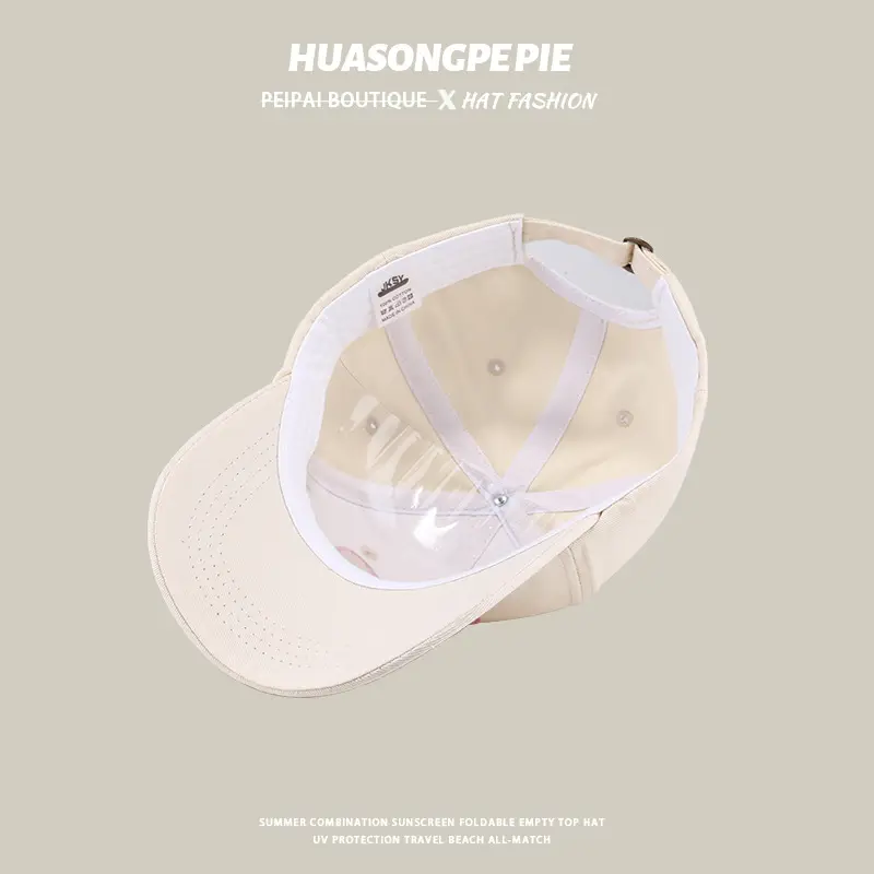 Pink Embroidered Bow Baseball Cap Women Men Summer — feature 13