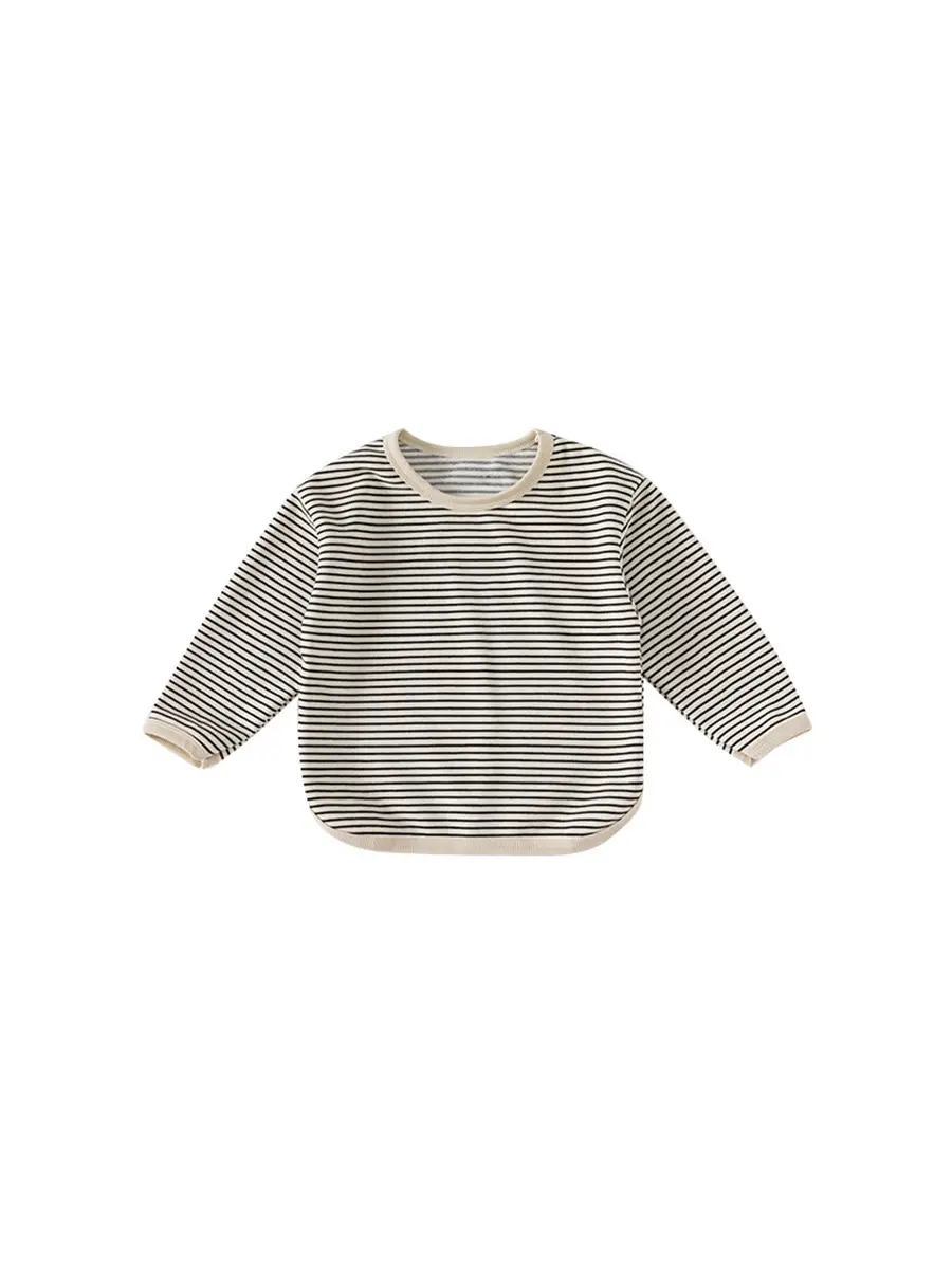 Bangxuan Boys Striped T-Shirt Spring Autumn Casual Wear - Image 8