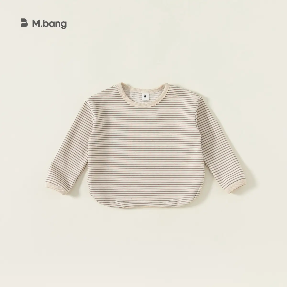 Bangxuan Boys Striped T-Shirt Spring Autumn Casual Wear - Image 2
