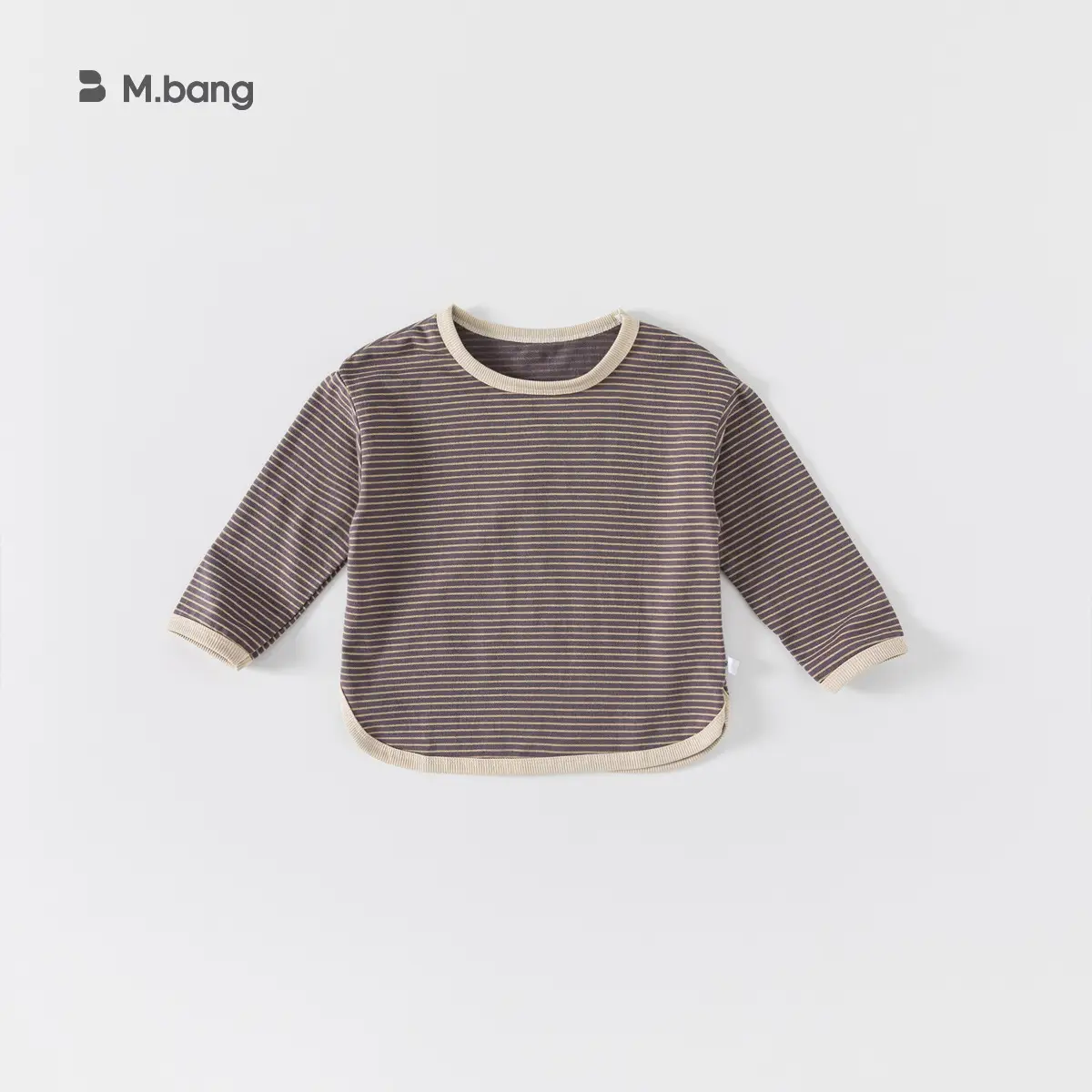 Bangxuan Boys Striped T-Shirt Spring Autumn Casual Wear - Image 3