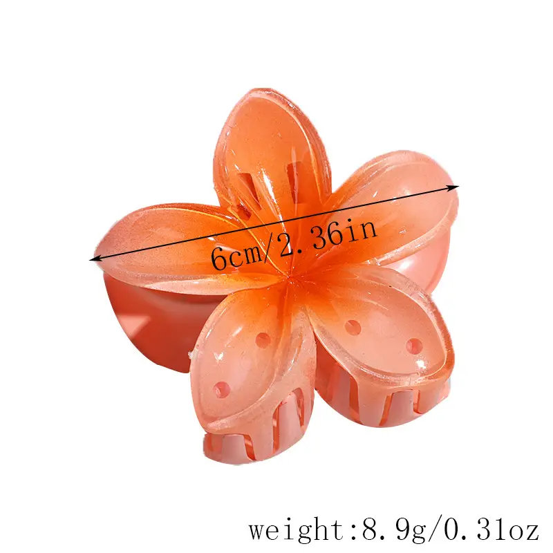 Blue Jelly Flower Hair Claw Set — feature 1