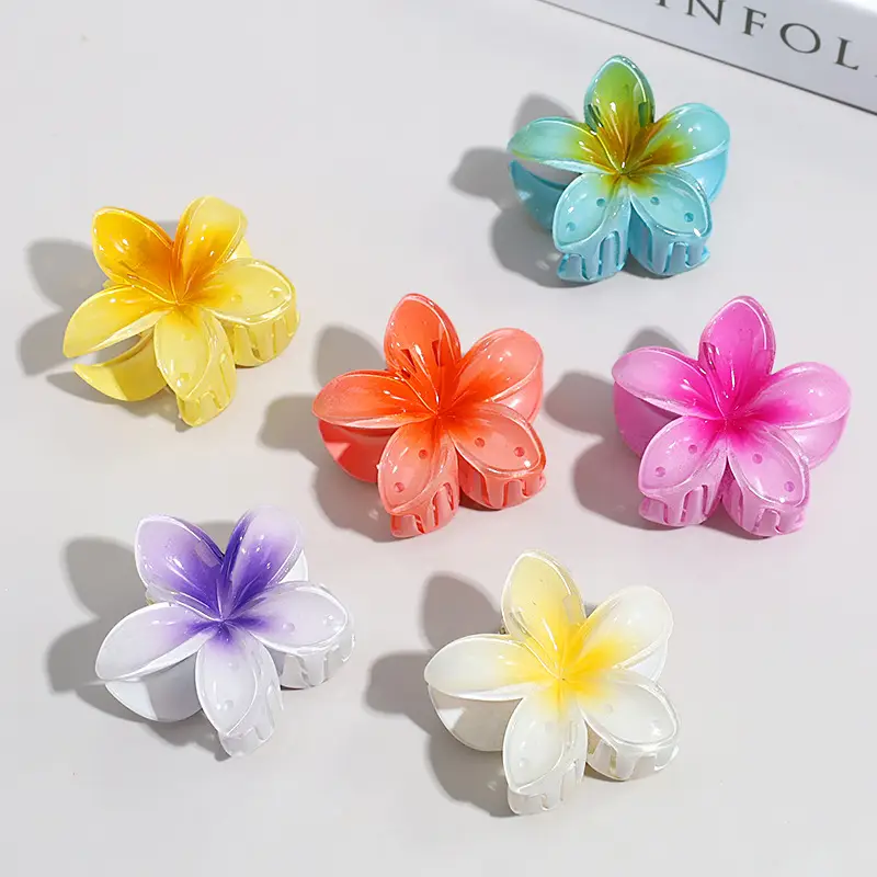 Blue Jelly Flower Hair Claw Set — feature 2