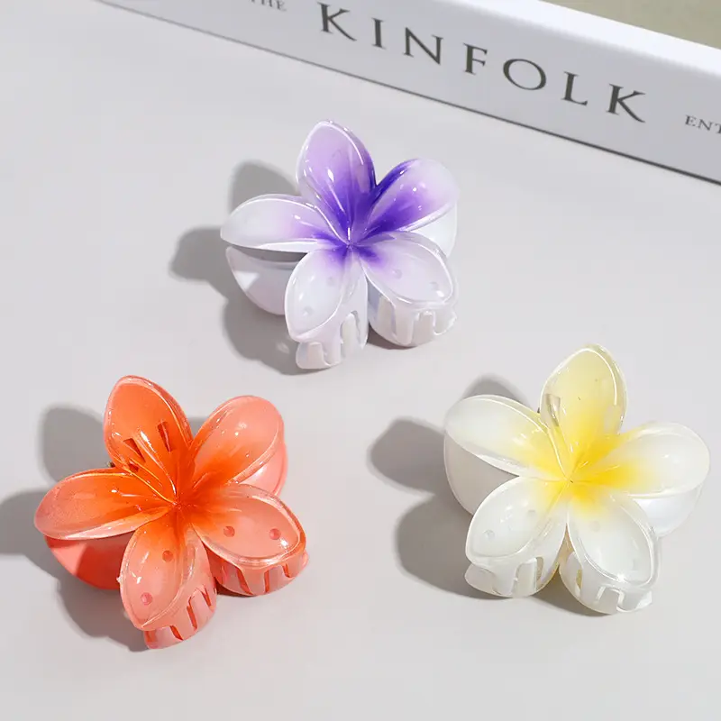 Blue Jelly Flower Hair Claw Set — feature 4