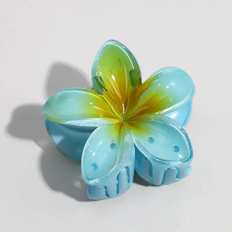 Blue Jelly Flower Hair Claw Set — feature 9
