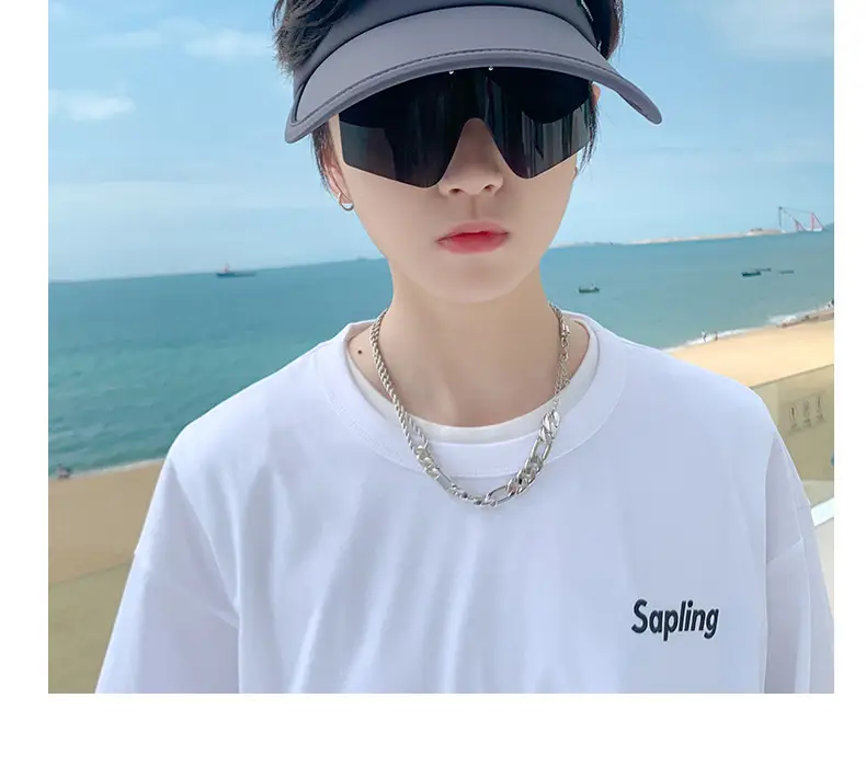 Men UV Sun Hat with Sunglasses Beige — feature 19