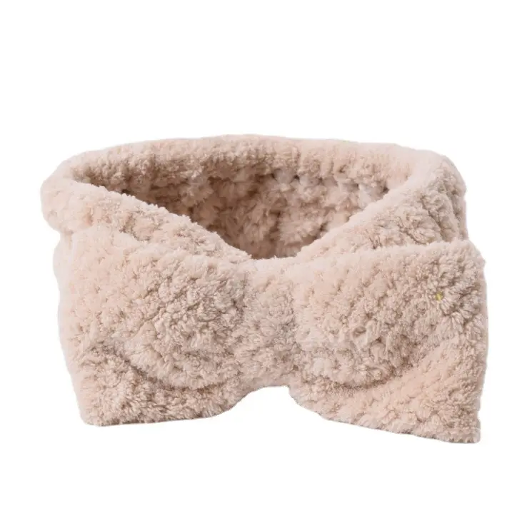 Coral Fleece Bow Headband for Girls - Image 10