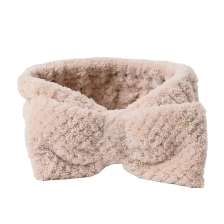 Coral Fleece Bow Headband for Girls — feature 9