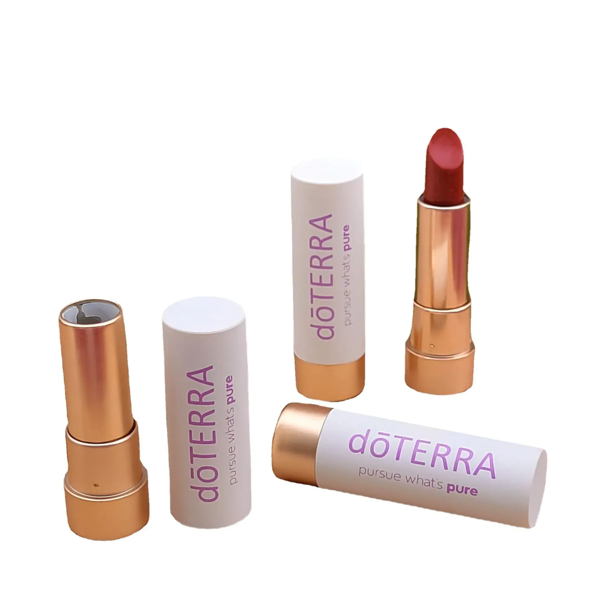 Dotrui Matte Lipstick Gold Plated Tube - Image 6