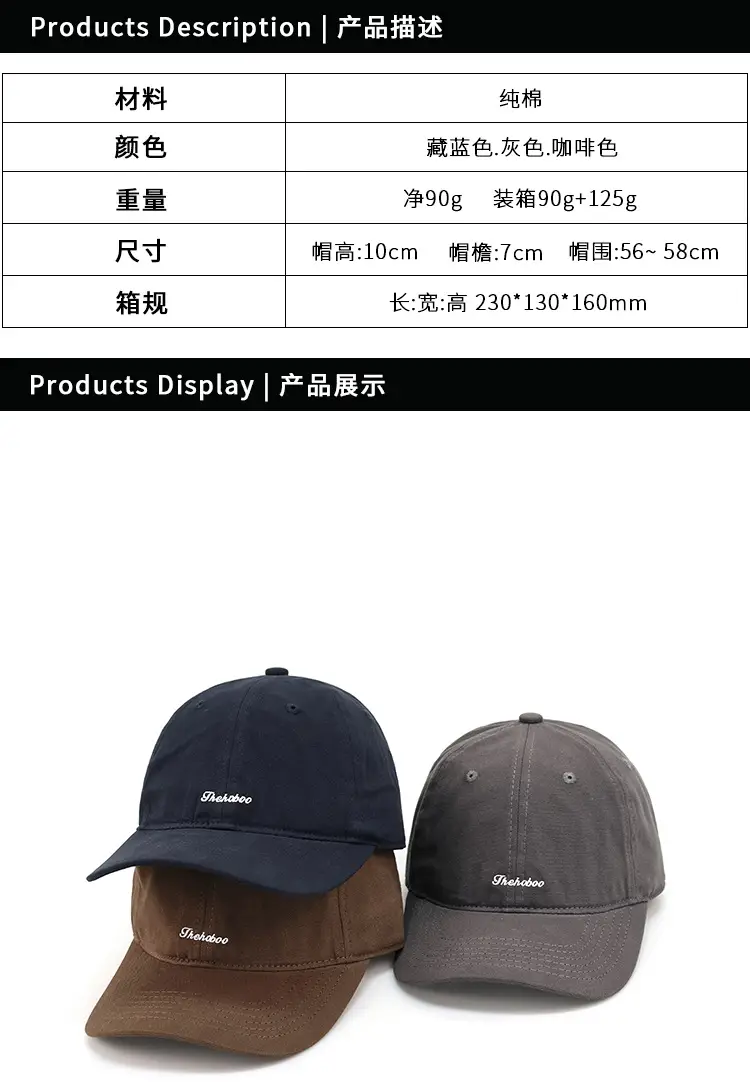 2024 Men's Cotton Baseball Caps with Embroidery — feature 2