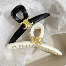 Large U-Shaped Hairpin with Gold & Silver Finish — feature 10