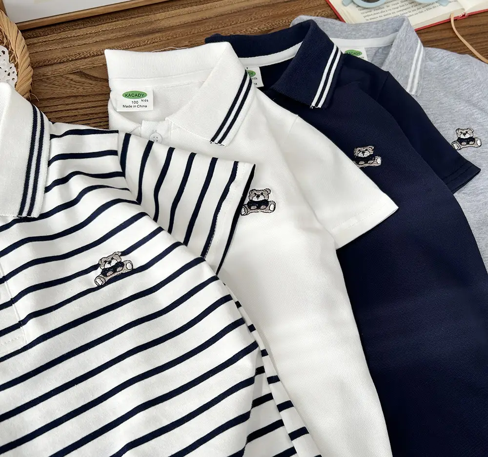 2025 Boys Striped Polo T-Shirt Summer Wear β feature 10