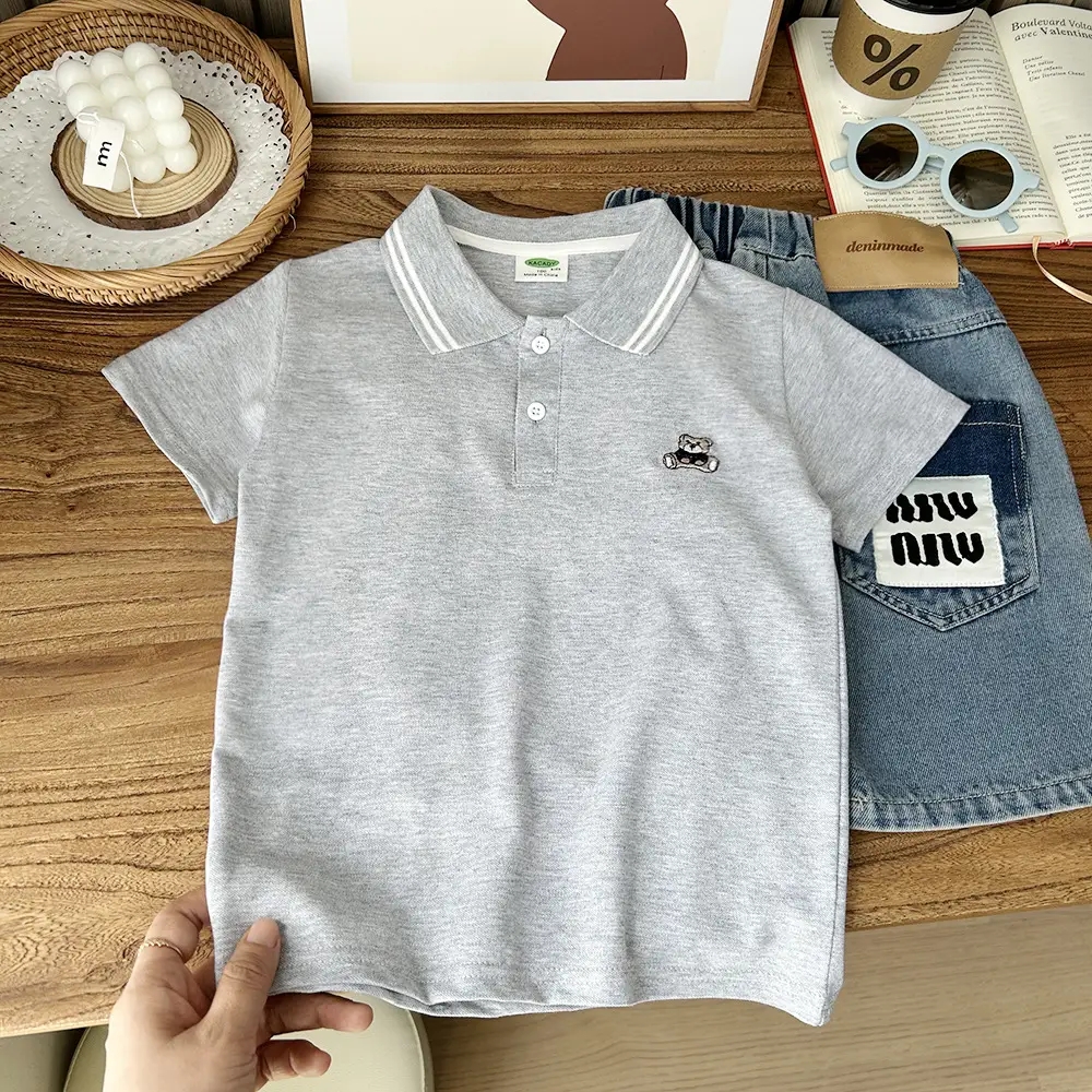 2025 Boys Striped Polo T-Shirt Summer Wear β feature 2