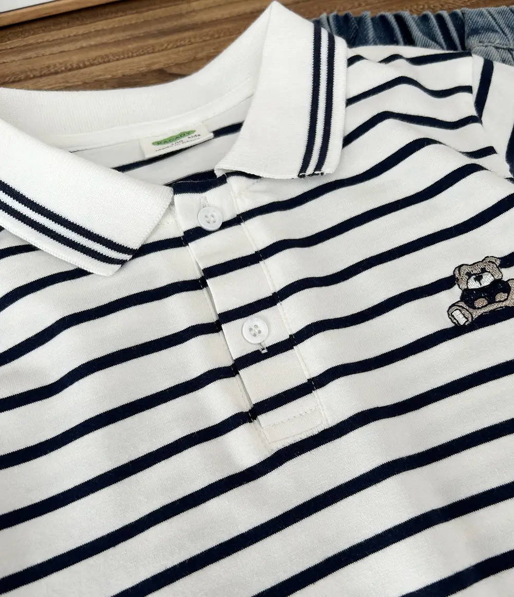 2025 Boys Striped Polo T-Shirt Summer Wear β feature 9