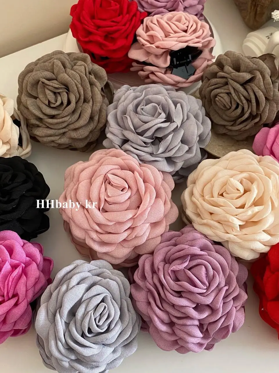 2024 New Retro 3D French Clip Romantic Flower Clip — feature 12