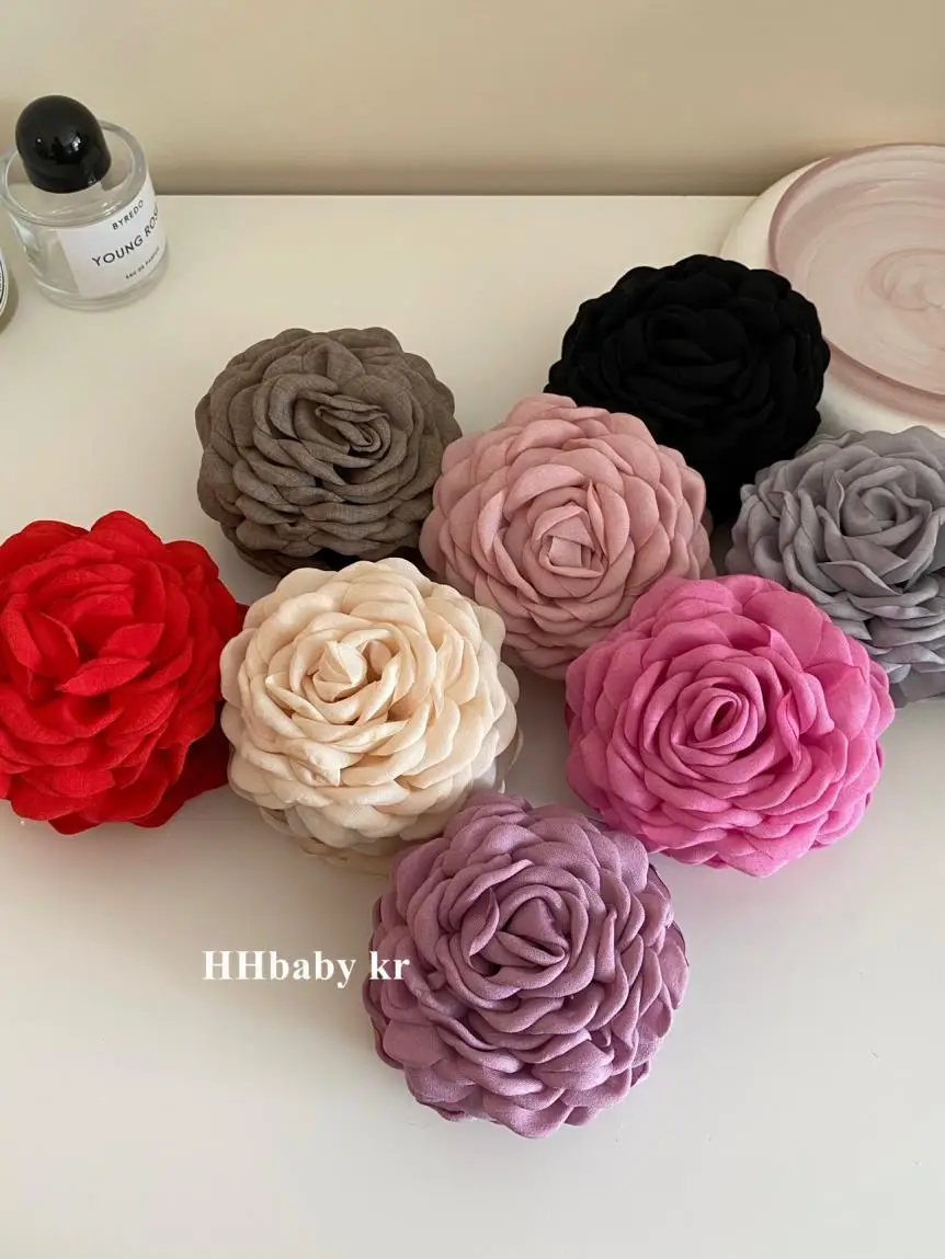 2024 New Retro 3D French Clip Romantic Flower Clip — feature 14