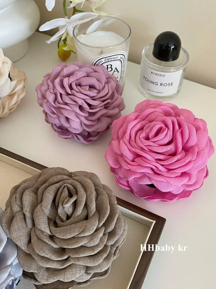 2024 New Retro 3D French Clip Romantic Flower Clip — feature 18