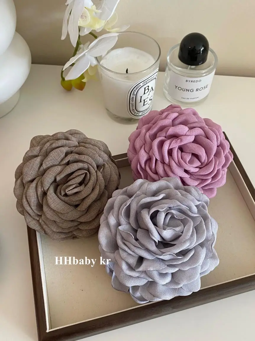 2024 New Retro 3D French Clip Romantic Flower Clip — feature 19