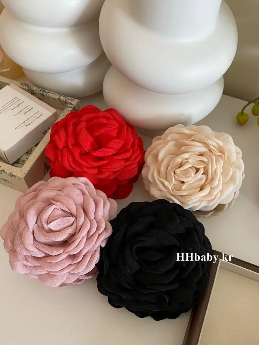 2024 New Retro 3D French Clip Romantic Flower Clip — feature 20
