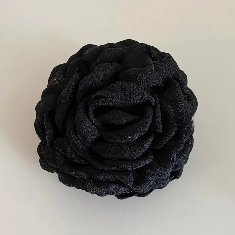 2024 New Retro 3D French Clip Romantic Flower Clip - Image 3