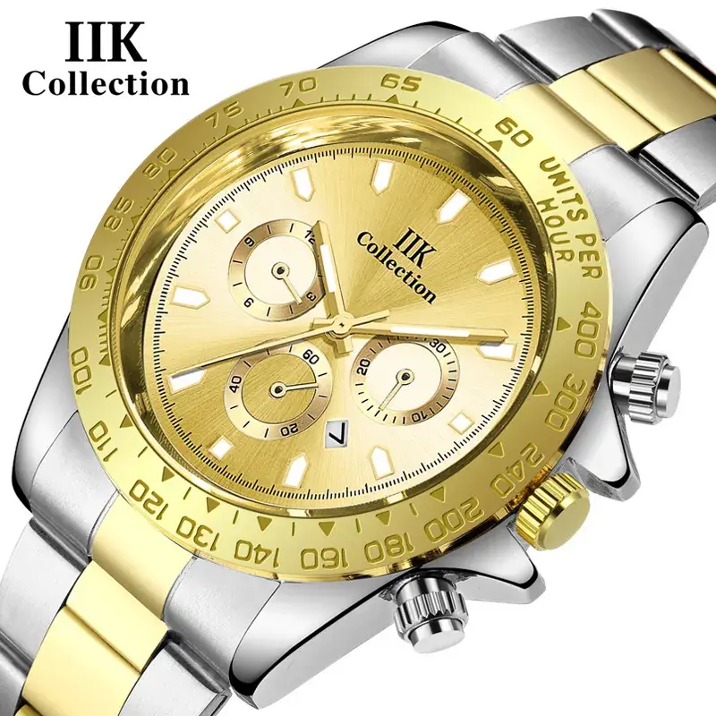 IIK Chrono Gold Stainless Steel Men's Watch
