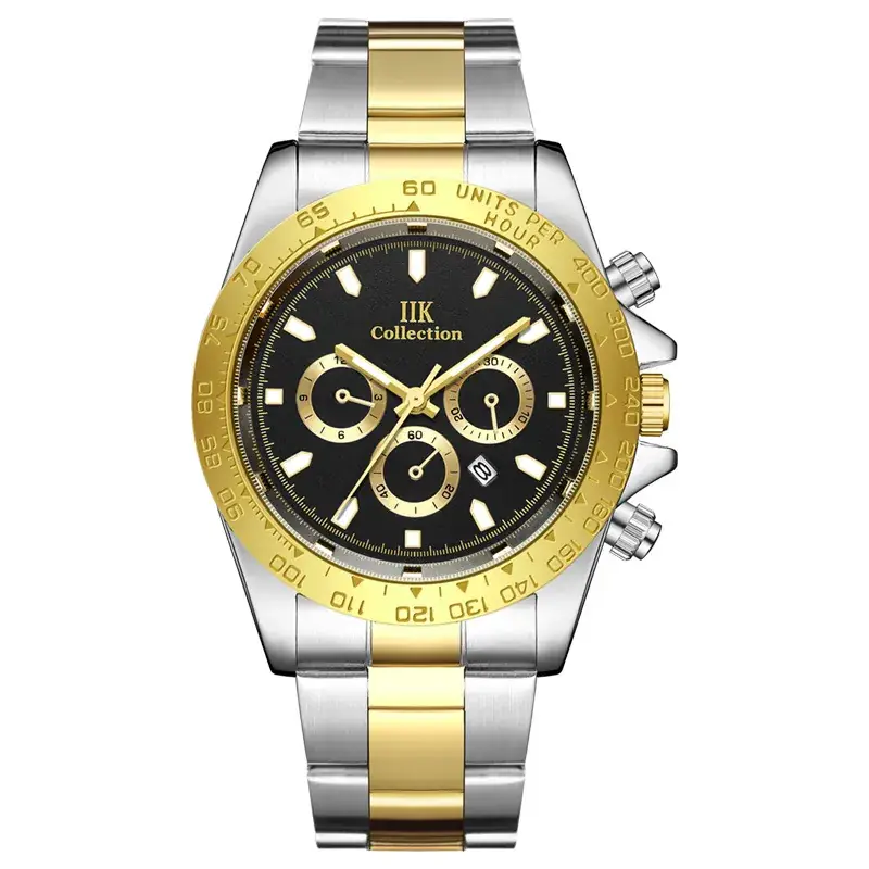 IIK Chrono Gold Stainless Steel Men's Watch