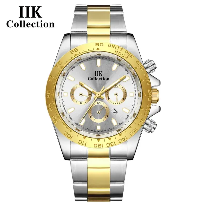 IIK Chrono Gold Stainless Steel Men's Watch