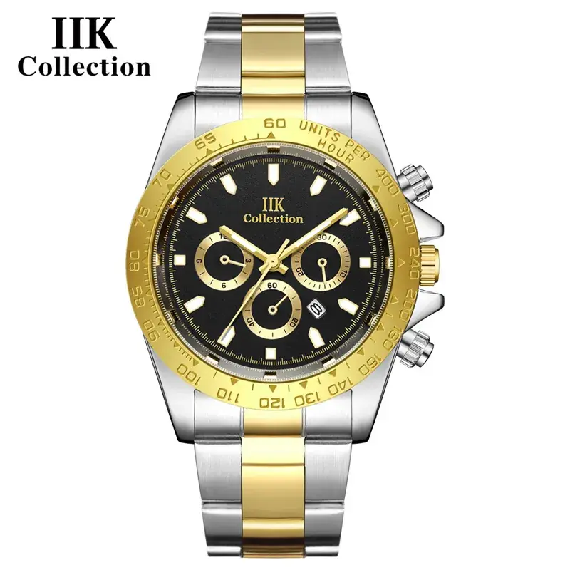 IIK Chrono Gold Stainless Steel Men's Watch